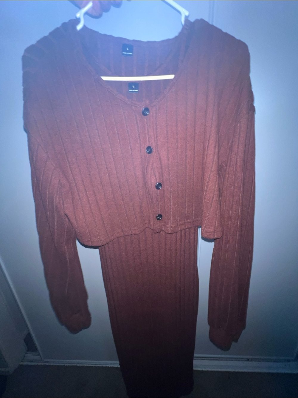 Brown 2 pcs- dress and cardigan